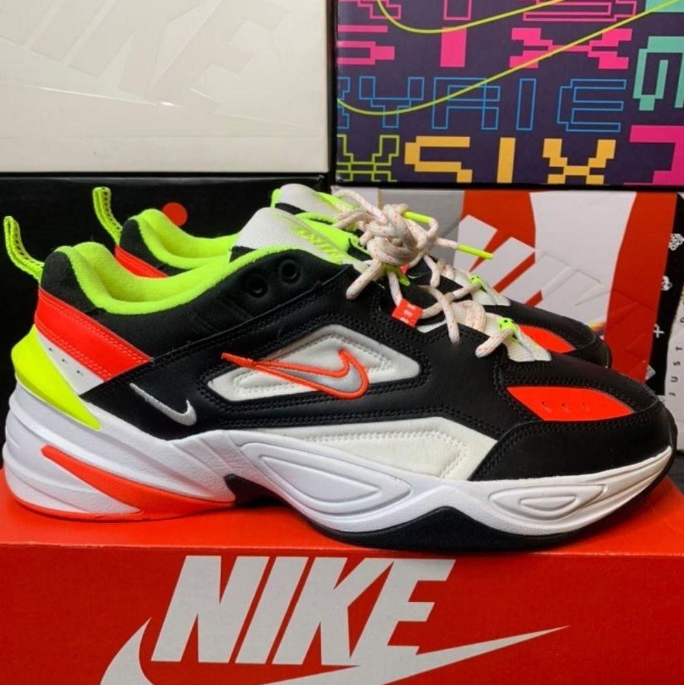 Nike M2K Tekno "Black Volt Crimson"